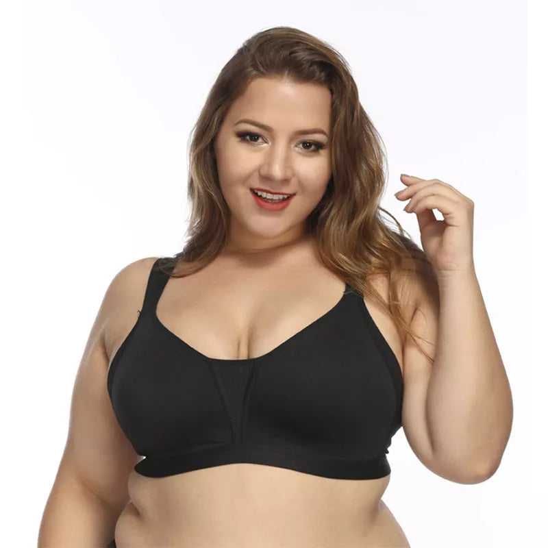 No steel collar underwear bra in polyester fiber, available in multiple colors and sizes
