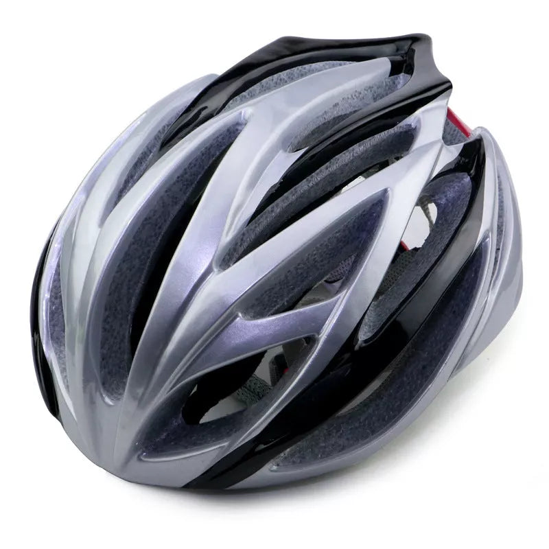 Bicycle integrated helmet with lock design and velvet lining in various colors