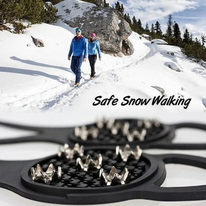 Silicone Non-Slip Shoe Grips for ice and snow safety in multiple colors