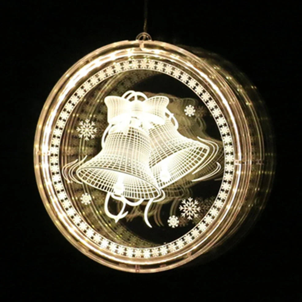 170mm plastic LED Christmas disc light with E14 fitting and dimming control