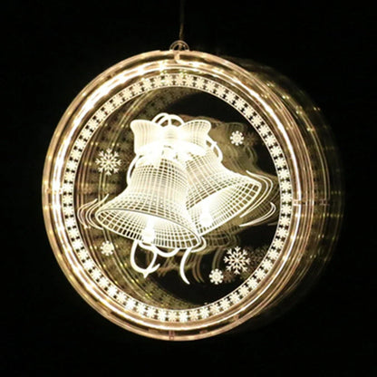 170mm plastic LED Christmas disc light with E14 fitting and dimming control