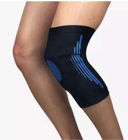 High Elasticity Knee Support in Black with Orange, Grey, Green, or Blue for arthritis relief and sports stability