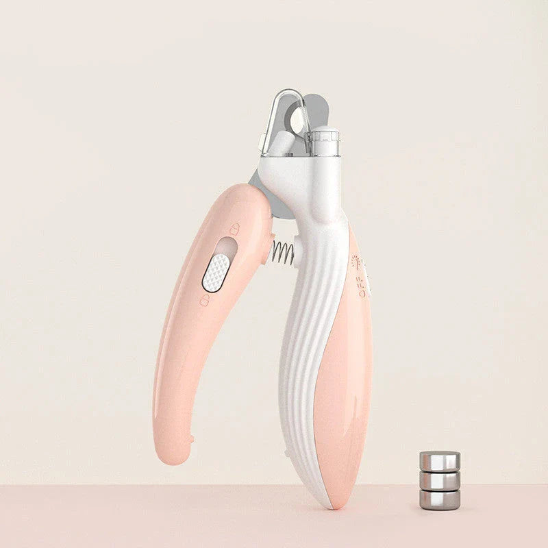Electric Pet Nail Trimmer with LED Light for Cats and Dogs - Precisely Trim Nails with Ergonomic Design and Bright Illumination