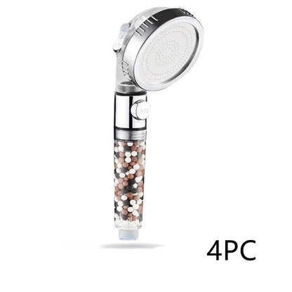 Household Negative Ion Pressurized Shower Head with adjustable modes and water-saving feature