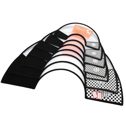 Orange Brebo anti-eating dog collar with Chinese styling and adjustable sizing from 13-42cm circumference