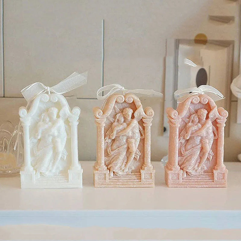 Ancient Greek couple angel silicone baking and craft mould