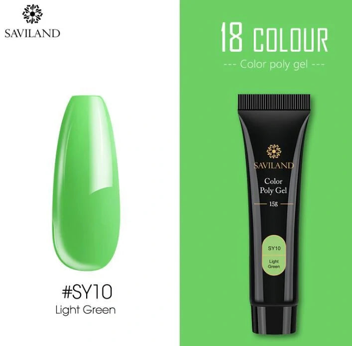 15g colored crystal nail extension glue with UV protection in various colors