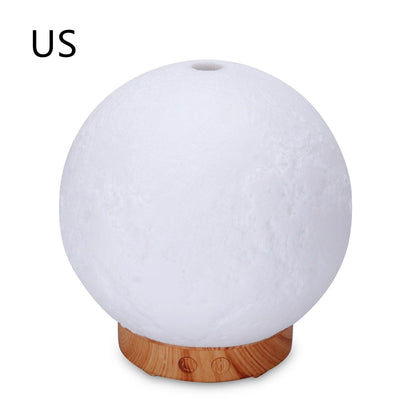 Elegant Ultrasonic Humidifier and Aroma Diffuser with wood grain and color options