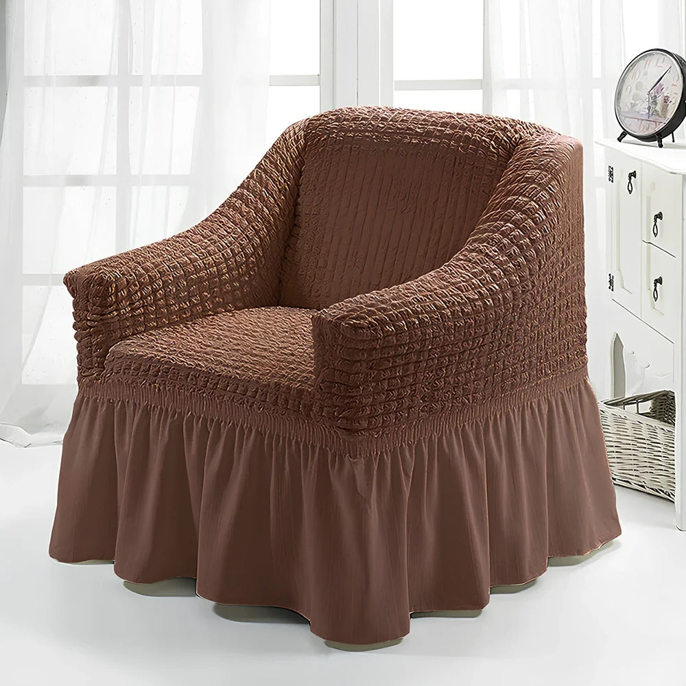 Branbird American single sofa cover with skirt design on 90-140cm furniture