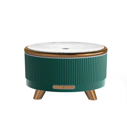 Cylindrical black USB bedroom humidifier with 500ml tank and timer for 10-20 sqm coverage