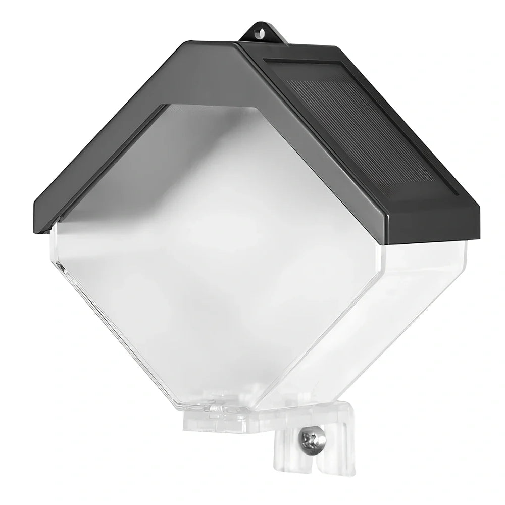 Outdoor solar ice brick chandelier with dual-colour LED lighting and clip mount