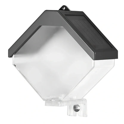 Outdoor solar ice brick chandelier with dual-colour LED lighting and clip mount