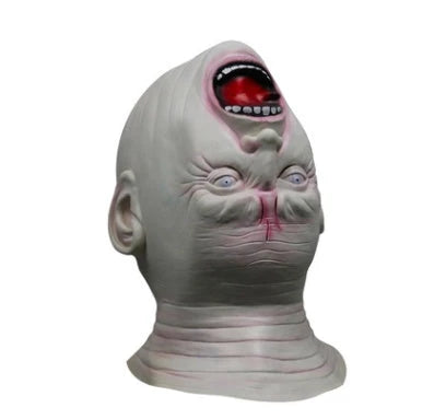 Premium, eco-friendly Inverted Demon Halloween Mask with adjustable headband and realistic design