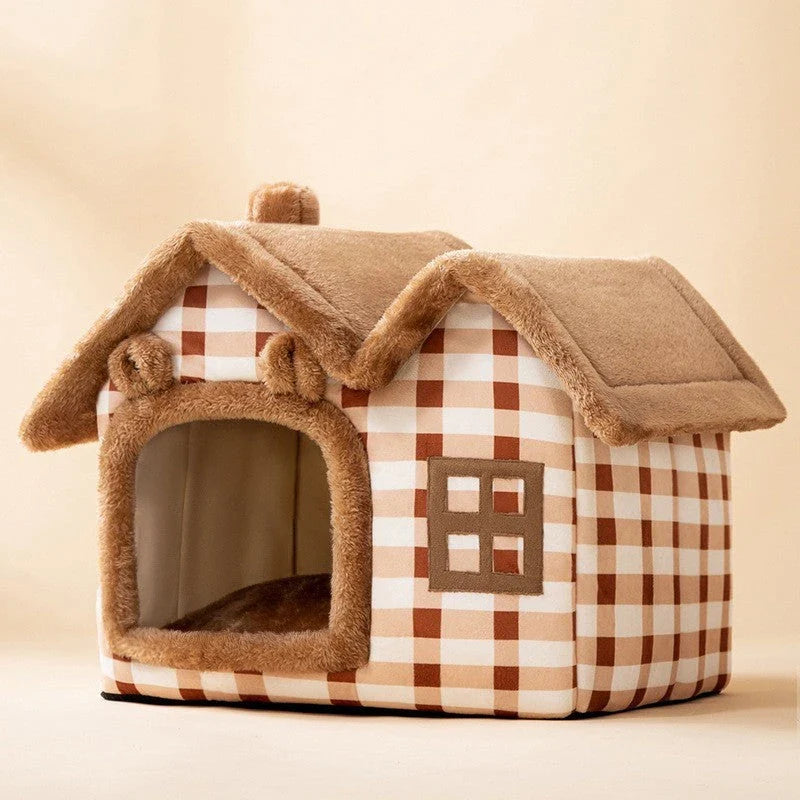 A cozy and comfortable pet bed with a self-warming fabric, durable non-slip base, and removable machine-washable cover