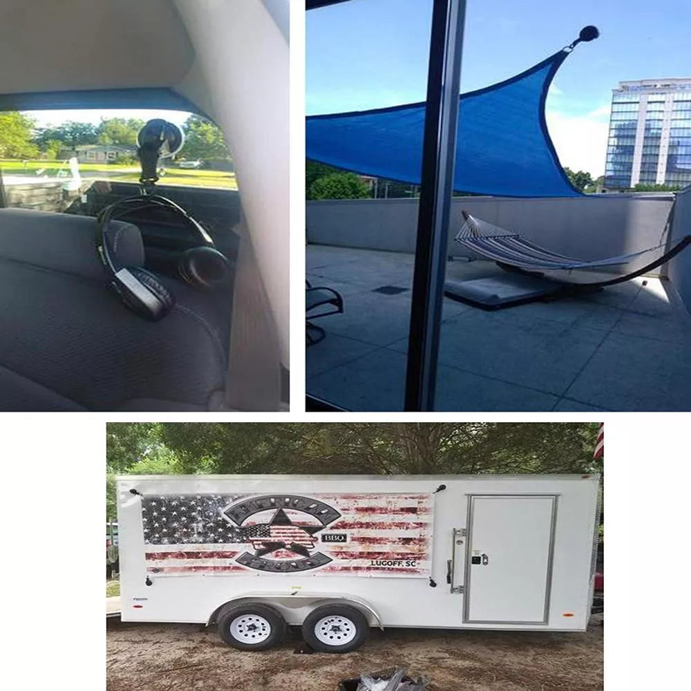 Outdoor car tent suction cup with high adhesion PU material for secure item placement