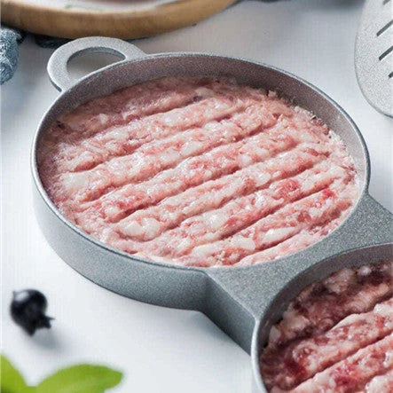 Aluminum alloy round burger press for making uniform patties