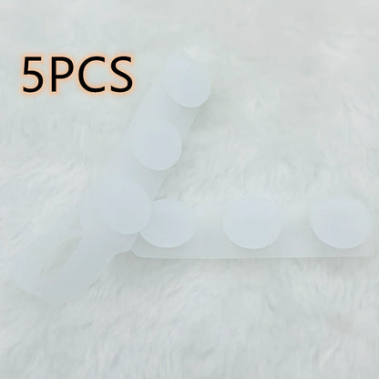 Silicone mask extension strap showing 1.5cm width and colour options including transparent