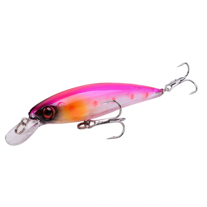 13.8g fishing lure with 11cm length showing diving lip and No. 6 hook