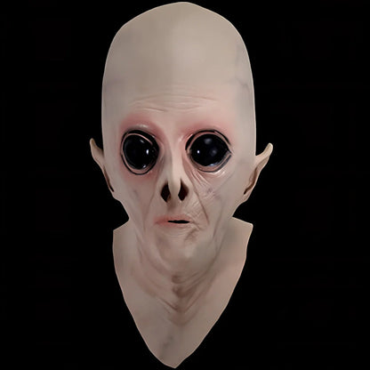 UFO alien Halloween mask with adjustable 26-42cm sizing and vinyl construction