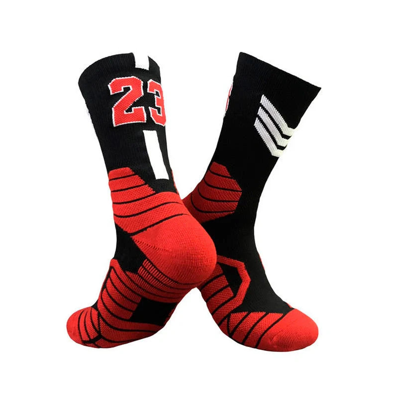 Premium basketball socks with moisture-wicking technology and supportive fit for enhanced sports performance