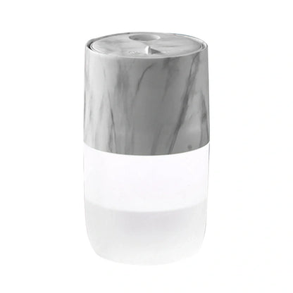 Mini USB air humidifier in white, black, coffee, and marble style options