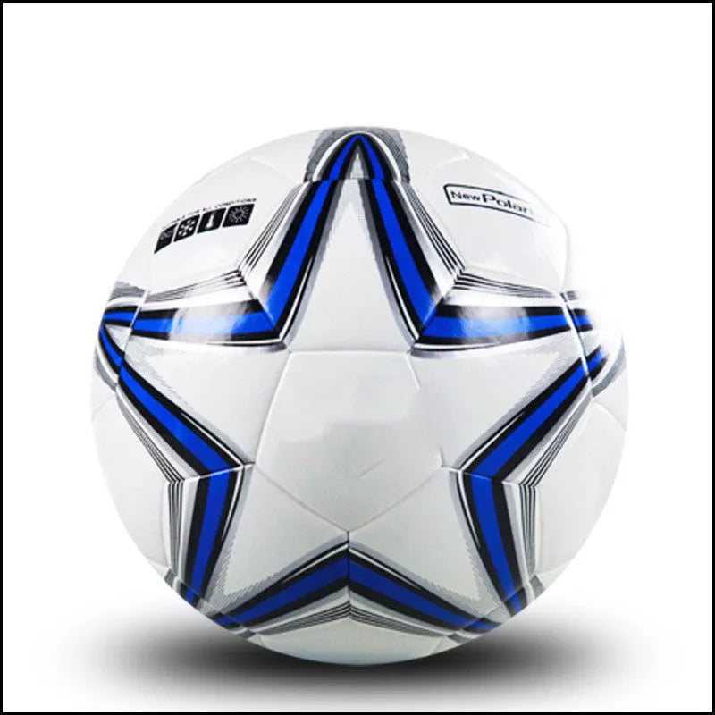 UEFA Champions League football in multi-color options, sizes quasi No. 4 and 5, with PU leather and butyl liner