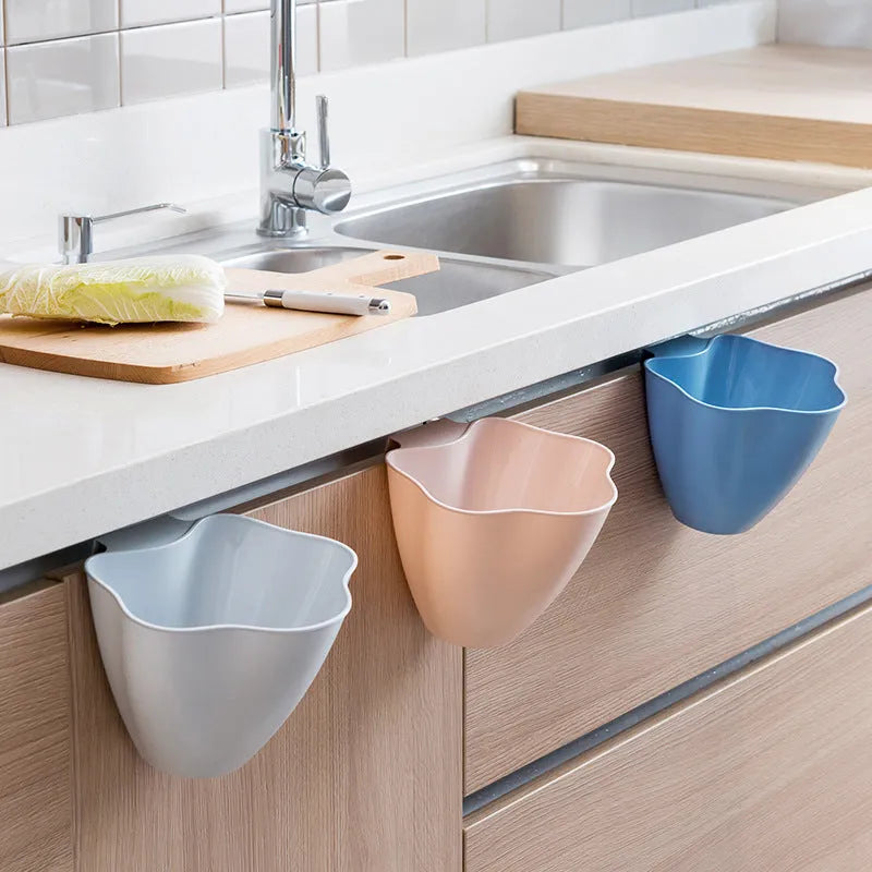 Nordic coloured cabinet garbage can measuring 21cm with rectangular PP plastic construction