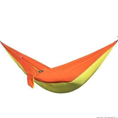 Durable and lightweight parachute hammock in various outdoor-friendly color options