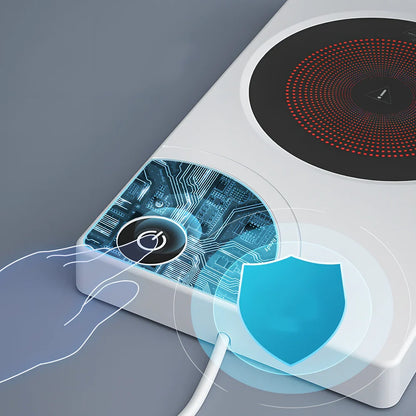 White square heating coaster set with 90x150cm cushion and 75x85cm cup holder on office desk