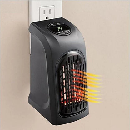 Cozy Electric Space Heater with Ceramic Heating Element, Adjustable Thermostat, and Timer for Home, Office, and Camping Use