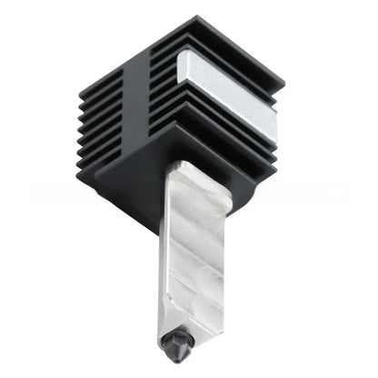 Hardened steel hot end nozzle assembly with black silicone sleeve for Bambu Lab A1 Mini 3D printer