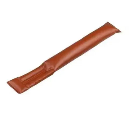 PU leather car seat gap strip in black colour showing adhesive backing and flexible construction