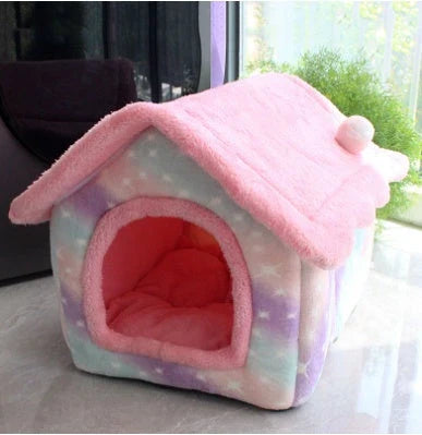 A cozy and comfortable pet bed with a self-warming fabric, durable non-slip base, and removable machine-washable cover