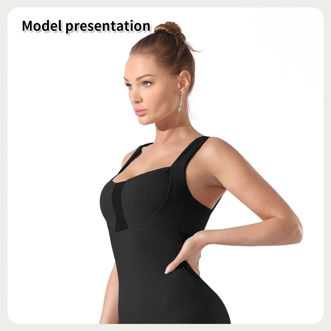 Women's lightweight polyester dress in black and coffee colors, sizes S to 3XL