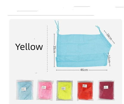 Multi-color anti-bite shower bag for secure and easy cat washing