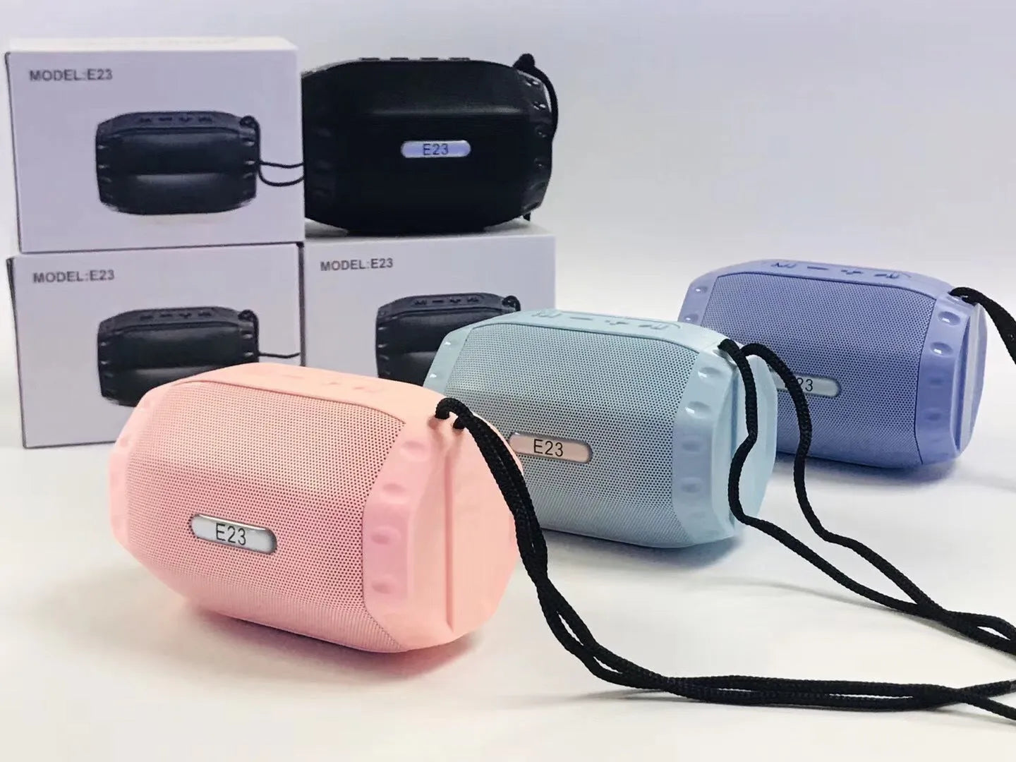 Small wireless USB card Bluetooth speaker in black, blue, pink, or purple colour options