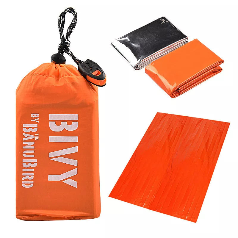 Outdoor single-layer warm tent with PE aluminum film, lightweight and durable for camping and emergencies