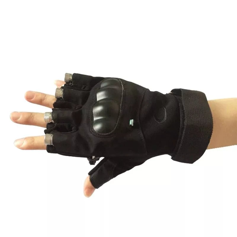 Stage Show Red Green Laser Gloves for dynamic performances with adjustable wrist