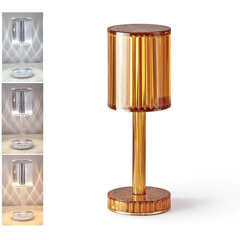 Crystal Diamond Line Atmosphere Remote Control Touch Night Light with adjustable brightness