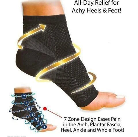 Premium nylon ankle support sports socks with progressive compression, breathable design, and unisex fit for fitness and outdoor activities