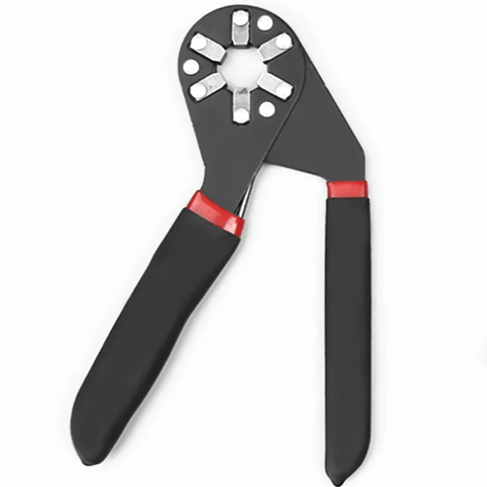 MagicWrench 14-in-1 adjustable tool showing six-angle design in 6-inch size with tool steel construction