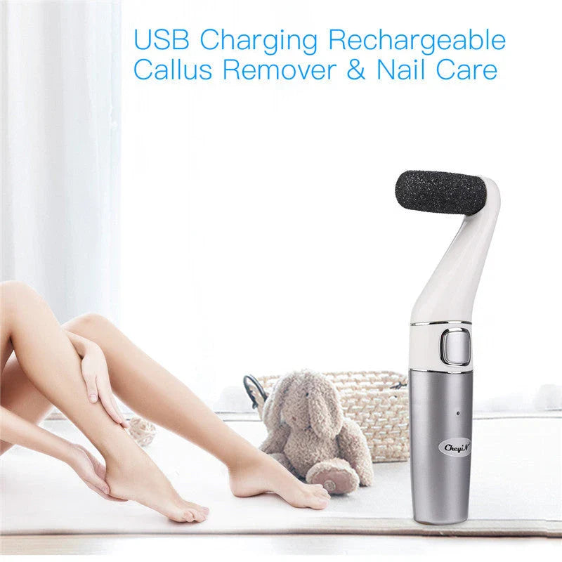 Premium Electric Foot Callus Remover - Rechargeable Pedicure Foot File for Smooth, Healthy Feet