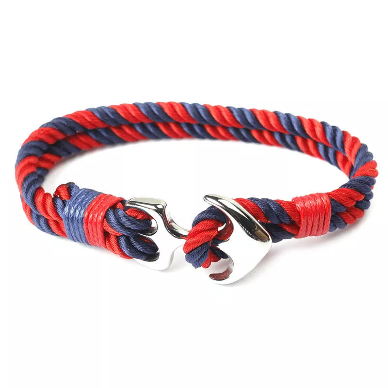 Marin Bracelets for men with anchor design in various colors