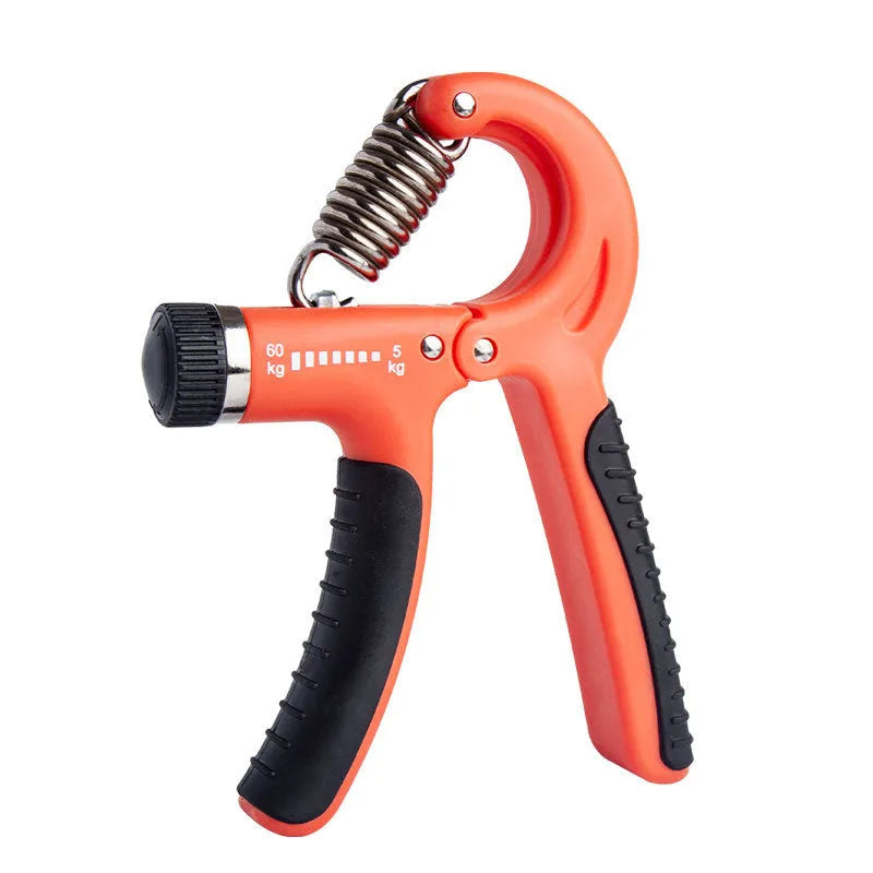 Adjustable counting hand gripper exerciser showing digital display and TPR handles in a selected colour.
