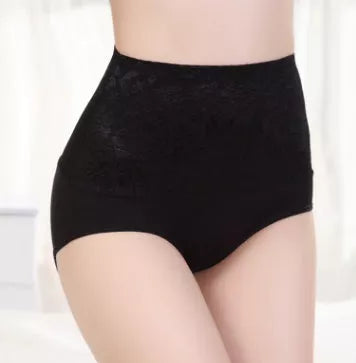 High waist lace panties in various colors and sizes for smoothing and shaping