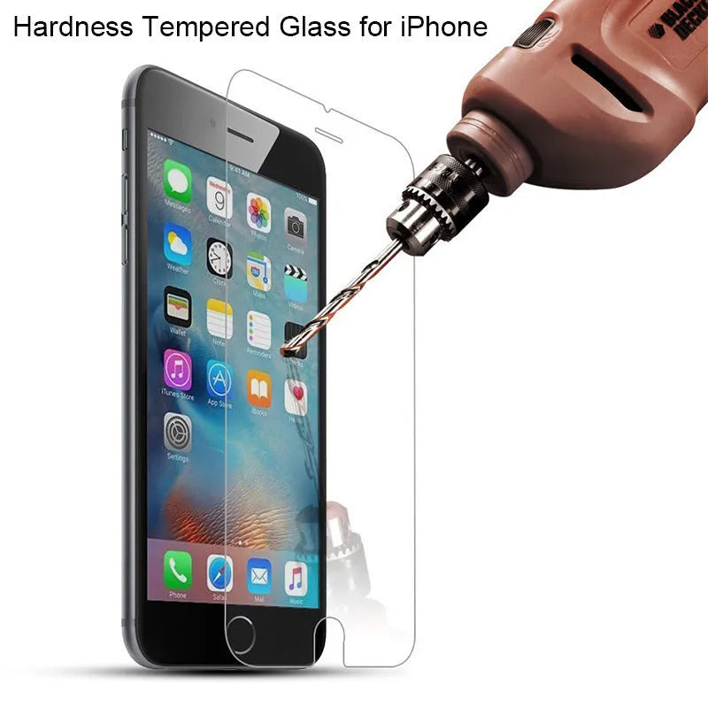 Tempered glass screen protector for iPhone models with anti-fingerprint coating