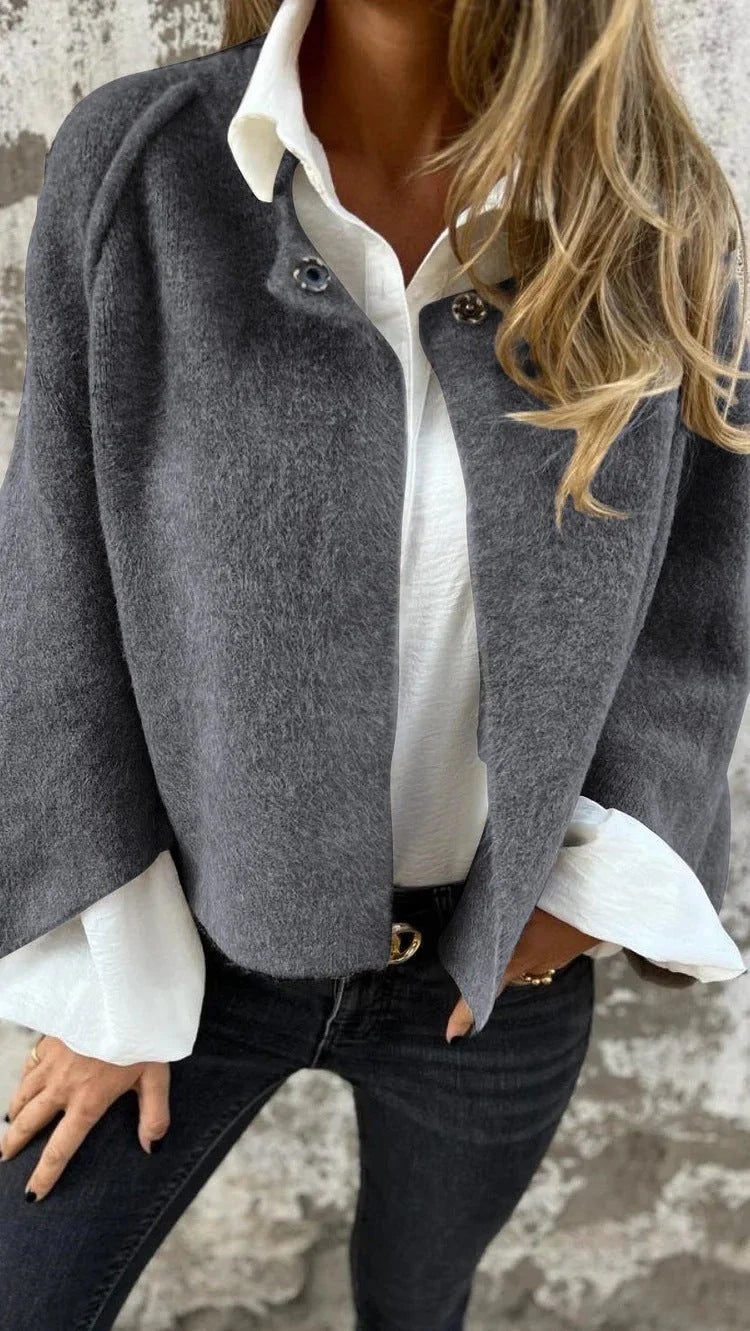 Women's cozy batwing sleeve cardigan in various colors and sizes