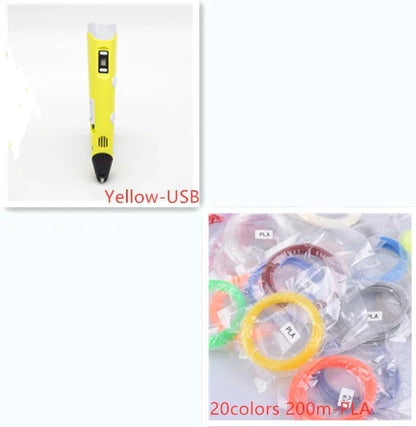 Versatile 3D Art Pen for Creative Painting and Drawing - Unleash Your Artistic Potential with Vibrant Colors and Precise Control