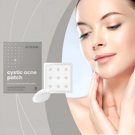 Nine transparent acne repair microneedle patches with tea tree oil and Centella asiatica