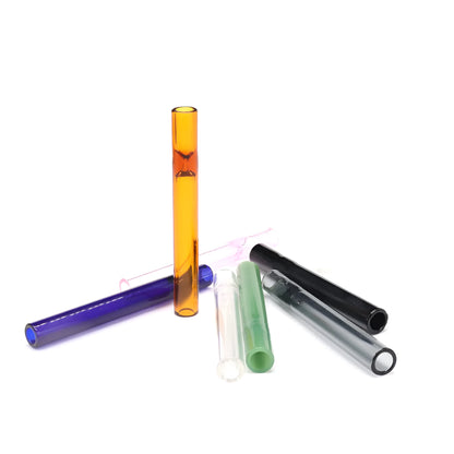 Clear glass telescopic suction nozzle pipe for aromatherapy diffusers in transparent pink colour